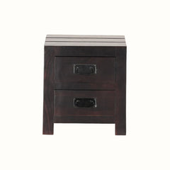 Jaipur Solid Sheesham Wood Bedside Table with 2 Drawers
