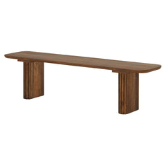 Fluted Leg Vintage Dining Bench