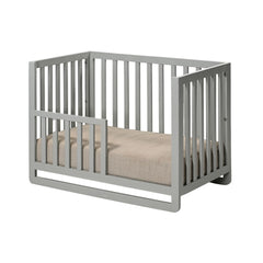 Wooden Baby Crib with Fabric Bedding
