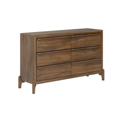 Skylan Mango Wood 6-Drawer Dresser