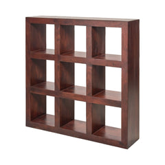 Kamdhenu Sheesham Wood 9-Hole Open Bookcase