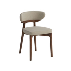 Aura Modern Mango Wood Upholstered Dining Chair