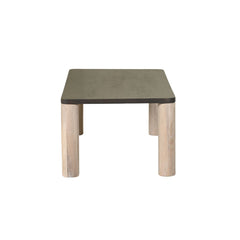 Oak Wood Coffee Table with Black Top