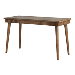 Mango Wood Writing Desk with Fluted Detailing