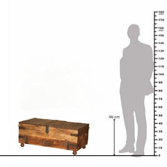 Rustic Multi-Wood Bar Trunk