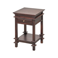 Tikku Sheesham Wood Side Table with Drawer