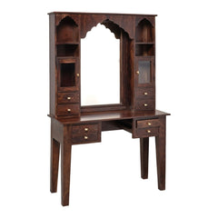 Saffron Sheesham Wood Dressing Table with Mirror