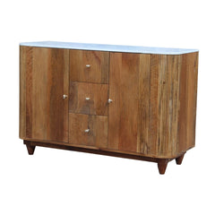 Rustic Pelle Marble Top Sideboard