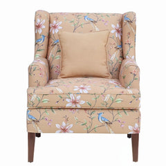 HC Single Seater Sofa – Floral Upholstery Armchair