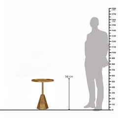 Geometric Gold Finish Metal End Table