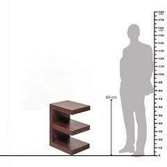 Henry Sheesham Wood E-Shaped Side Table
