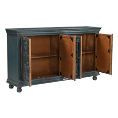 Guru 4-Door Lattice Pattern Sideboard