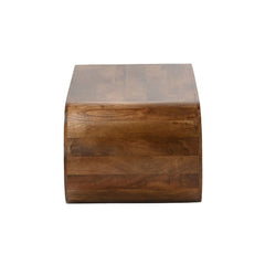 Modern Curved Solid Wood Coffee Table