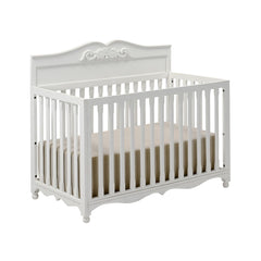 Luxury Vintage Baby Crib Crafted in Mango Wood & Fabric