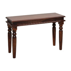 Lata Sheesham Wood Hand-Carved Console Table