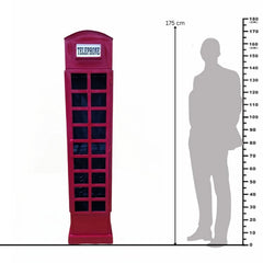 Cheshire Mango Wood Telephone Booth Bar Cabinet