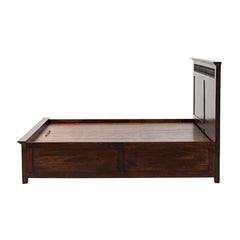 Amer Sheesham Wood Bed with Hydraulic Storage