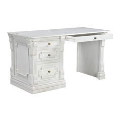 Vintage Belli White Solid Wood Writing Desk