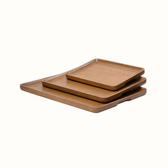 Zenith Solid Mango Wood Rectangular Serving Tray - Large