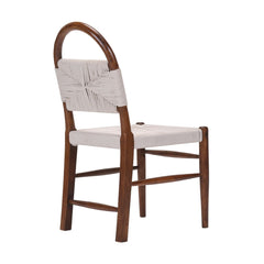 Winslet Mid-Century Modern Dining Chair with Woven Seat