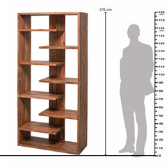 Live Edge Sheesham Wood Designer Book Rack