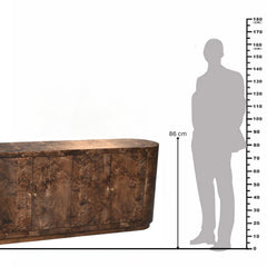 Medyna Burl Veneer 4-Door Sideboard