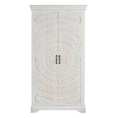 Carved Lace Bar Cabinet