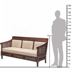 Lata 3 Seater Sheesham Wood Sofa