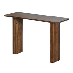 Fluted Solid Wood Console Table