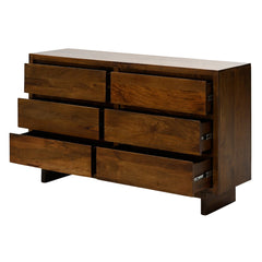 Conall 6-Drawer Dresser in Solid Mango Wood