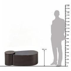 Simeon Metal & Marble Nesting Coffee Table Set
