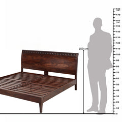 Anasuya Hand-Carved Sheesham Wood Bed