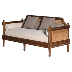 Amer Sofa Three Seater – A Colonial Charm in Solid Wood