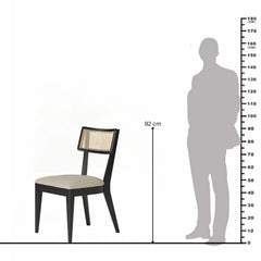 Manor House Cane and Upholstery Dining Chair