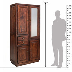 Dhanvantari Sheesham Wood Wardrobe