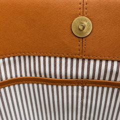 The Terra & Bloom Large Leather & Block-Printed Linen Tote