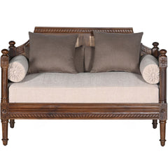 Amer Sofa Two Seater – A Colonial Charm in Solid Wood