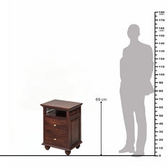 Aruna Carved Spindle Night Stand