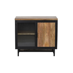 Bartram Mango Wood & Iron Cabinet