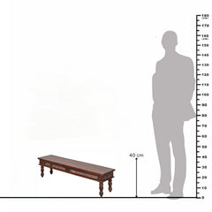 Rani Sheesham Wood Carved Dining Bench