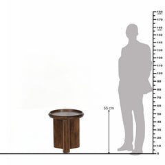 Paulsynn Solid Wood Side Table
