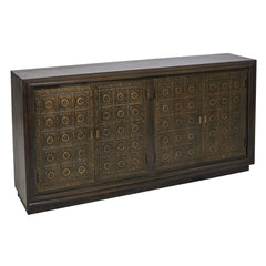Jaree Hand-Embossed Metal 4-Door Sideboard