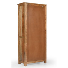 Maharani Solid Wood Bookcase with Carved Double Doors