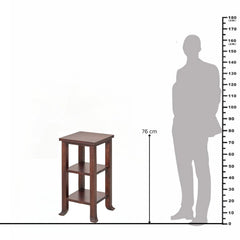 Sheetal Sheesham Wood Shelving Stool