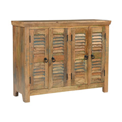 Guru 4-Door Solid Wood Shutter Sideboard