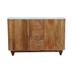 Rustic Pelle Marble Top Sideboard