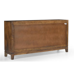 Alby 4-Door Sideboard with Brass-Finish Facade