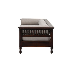 Classic Sheesham Wood Day Bed with Fabric Upholstery