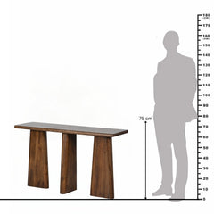 Minimalist Solid Wood Entryway Console