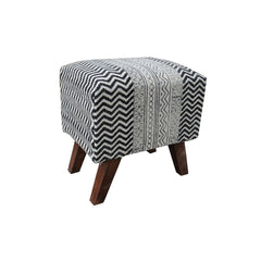 Annalise Wooden Upholstered Stool